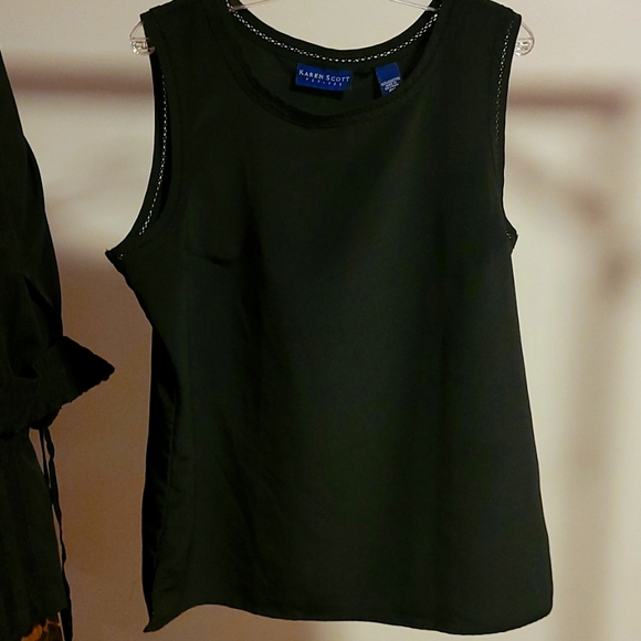 3 for$30  Karen Scott sleeveless top. 100% polyester. Never worn but no tags. - Picture 1 of 3